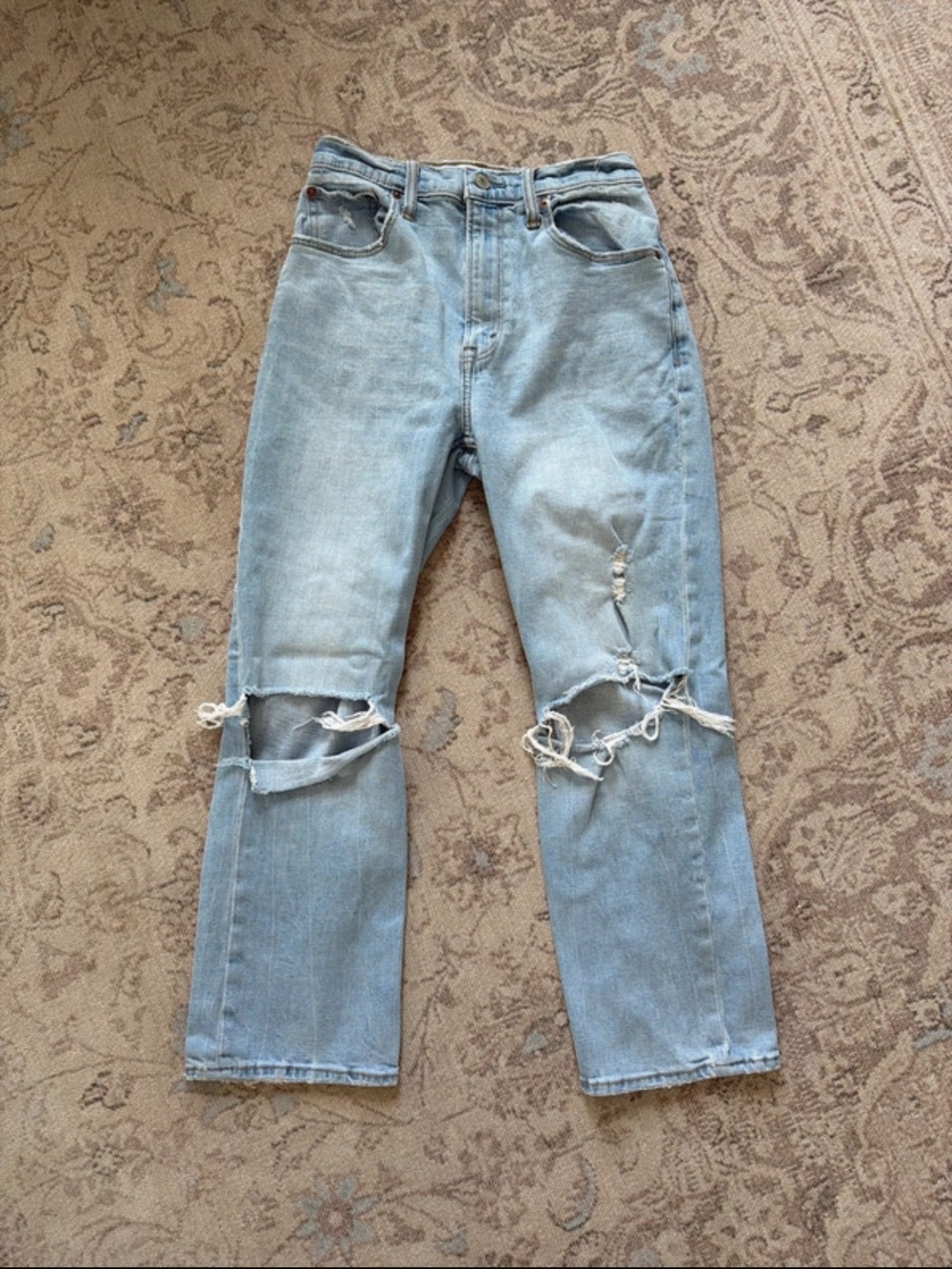 Abercrombie & Fitch The Ankle Straight Ultra High Rise Jeans